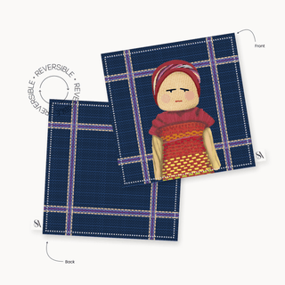 Blue Worry Doll Coaster / Set 4