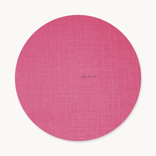 Bubblegum Linen Funda de Bajaplato Semi Impermeable