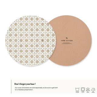 Funda de Bajaplato Soft Sand White Rattan