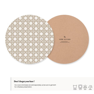 Funda de Bajaplato Soft Sand Rattan