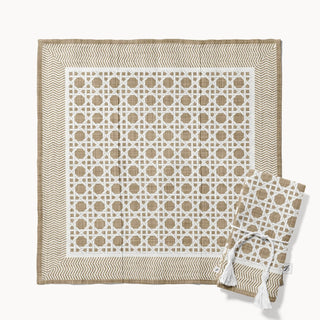 Servilleta Wheat White Rattan