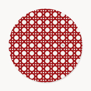 Funda de Bajaplato Dark Red Rattan