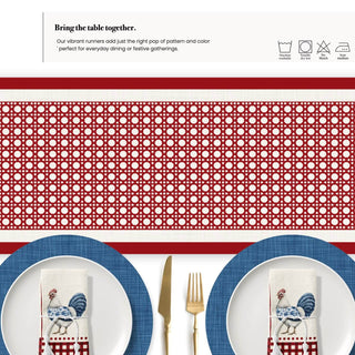 Camino de Mesa Dark Red Rattan