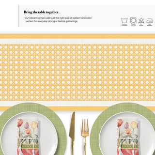 Camino de Mesa Flax Rattan