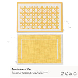 Individual Flax Rattan / Set 2