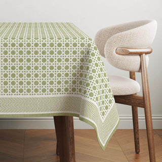 Mantel Olive Mist White Rattan