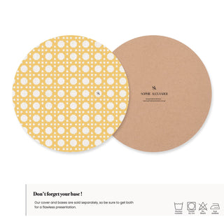 Funda de Bajaplato Flax Rattan