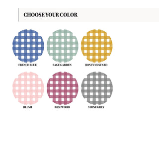 Cobija Personalizada Blush Gingham