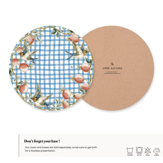 Funda de Bajaplato Blue Orchard Garden