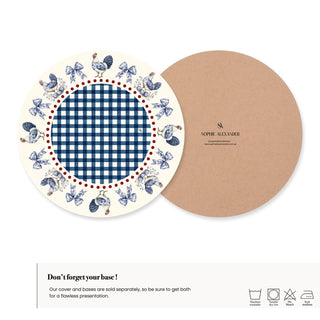 Funda de Bajaplato Blue Farmhouse Toile