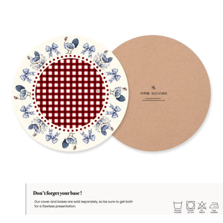 Funda de Bajaplato Red Farmhouse Toile