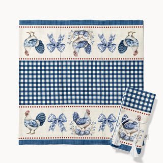 Servilletas Blue Farmhouse Toile