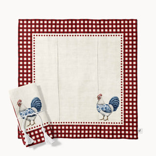 Servilletas Red Farmhouse Toile
