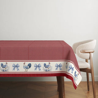 Mantel Red Farmhouse Toile