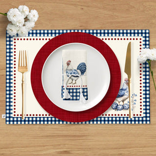 Individual Blue Farmhouse Toile / Set 2