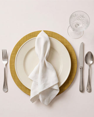 Funda de Bajaplato Harvest Mustard Linen