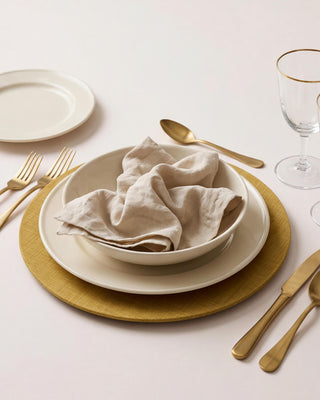 Funda de Bajaplato Harvest Mustard Linen