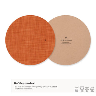 Funda de Bajaplato Burnt Clay Linen