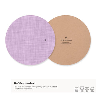 Funda de Bajaplato Lilac Linen