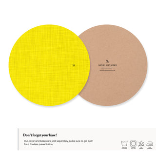 Funda de Bajaplato Lemon Zest Linen