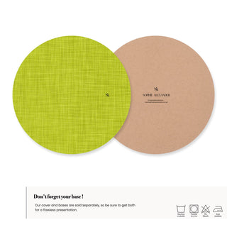 Funda de Bajaplato Lime Zest Linen