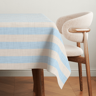 Mantel Sky Linen Stripes