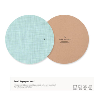 Funda de Bajaplato Coastal Mist Linen