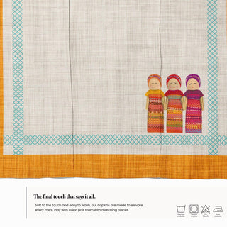 Servilleta Worry Doll Gold Sienna Linen