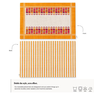 Individual Worry Doll Gold Sienna Linen / Set 2