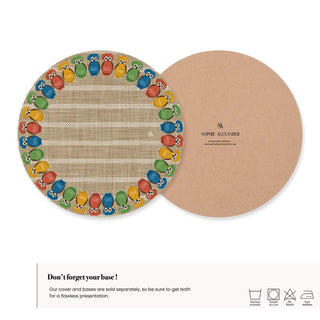 Funda de Bajaplato Owl Wheat Linen