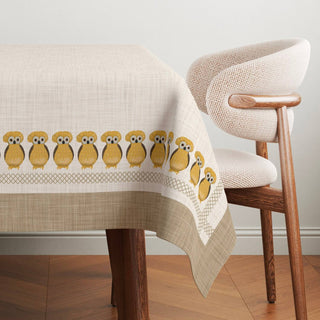 Mantel Owl Vanilla Linen