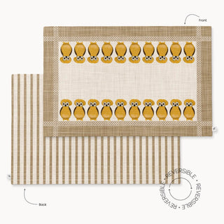 Individual Owl Vanilla Linen / Set 2