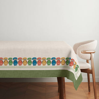Mantel Owl Earth Moss Linen