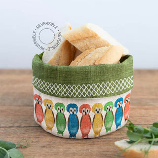 Panera Owl Earth Moss linen