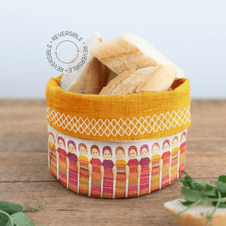Panera Worry Doll Gold Sienna Linen