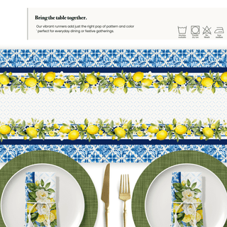 Camino de Mesa Lemon di Maiolica