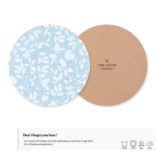 Funda de Bajaplato Sky Linen Botanica