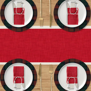 Camino de Mesa Cherry Linen