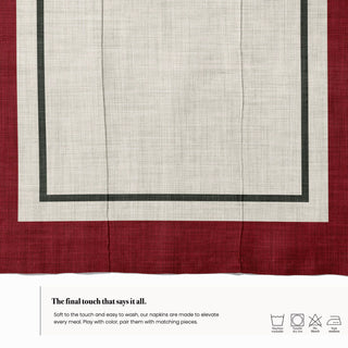 Servilletas Dark Red Frame