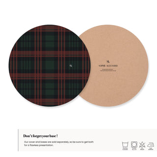 Funda de Bajaplato Tartan
