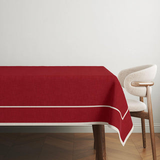 Mantel Dark Red Linen