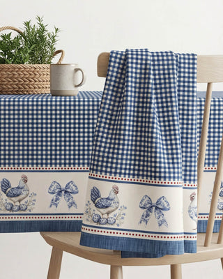 Mantel Blue Farmhouse Toile