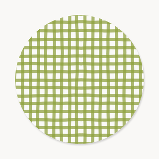 Funda de Bajaplatos Olive Checkers