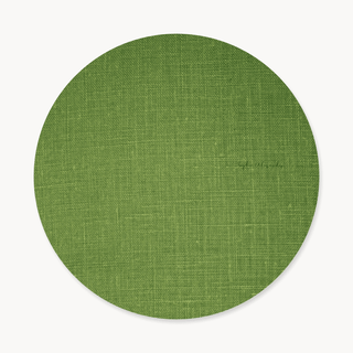 Italian Green Linen Funda de Bajaplatos Semi Impermeable