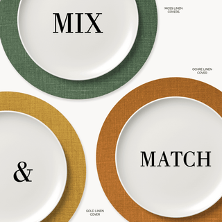 Ochre Linen Funda de Bajaplato