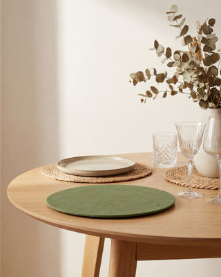 Funda de Bajaplato Earth Moss Linen