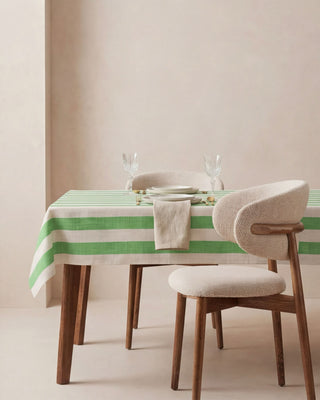 Mantel Spring Meadow Linen Stripes