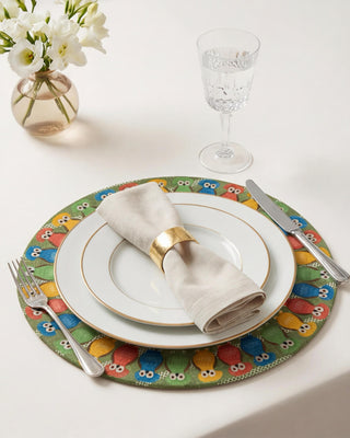 Funda de Bajaplato Tecolote Earth Moss Linen