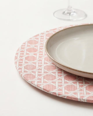 Funda de Bajaplato Rose Cloud White Rattan