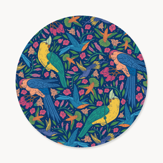 Parrots in the Jungle Funda de Bajaplato Semi Impermeable